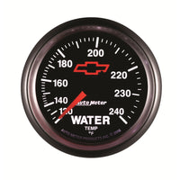 Autometer Sport-Comp II 2-1/16in 120-240 Deg Mechanical Water Temp Gauge - Bowtie Black - Burkken Auto Parts