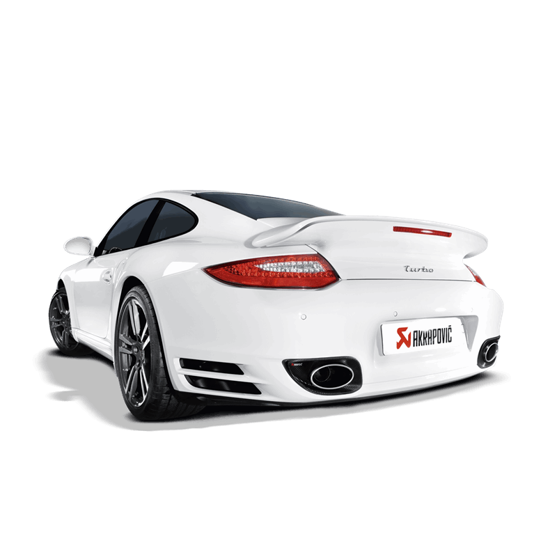 Akrapovic 10-13 Porsche 911 Turbo / Turbo S (997 FL) Slip-On Line (Titanium) w/ Titanium Tips - Burkken Auto Parts