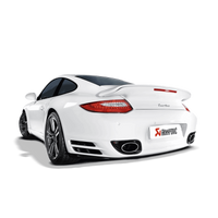 Akrapovic 10-13 Porsche 911 Turbo / Turbo S (997 FL) Slip-On Line (Titanium) w/ Titanium Tips - Burkken Auto Parts