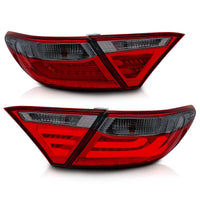 ANZO 2015-2016 Toyota Camry LED Taillights Smoke - Burkken Auto Parts
