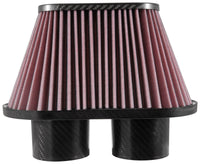 K&N Universal Air Filter - 3in Dual Flange / 10x5.125in Base / 6.375x3.0625in Top / 5.5in Height - Burkken Auto Parts