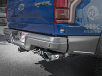 aFe MACH Force-Xp 3in to 3-1/2in 304 SS Cat-Back Exhaust w/Black Tip 17-18 Ford F-150 Raptor V6 3.5L - Burkken Auto Parts