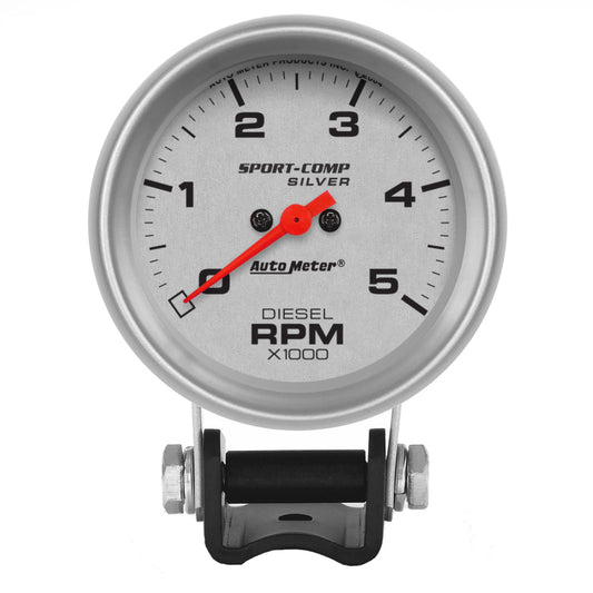 Autometer Ultra-Lite 2-5/8in Pedestal Diesel Tachometer 0-5000 RPM - Burkken Auto Parts