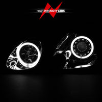 ANZO 1998-2005 Lexus Gs300 Projector Headlights w/ Halo Chrome - Burkken Auto Parts