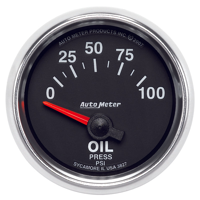 Autometer GS 0-100 PSI Short Sweep Electronic Oil Pressure Gauge - Burkken Auto Parts
