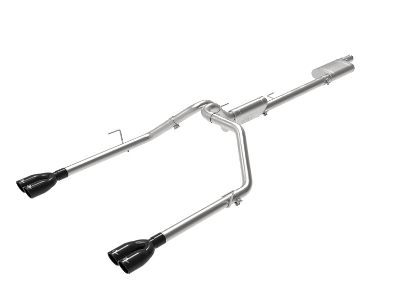 aFe Vulcan Series 3in-2-1/2in 304 SS Cat-Back 2020 Jeep Gladiator (JT) V6-3.6L w/ Black Tips - Burkken Auto Parts