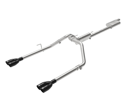 aFe Vulcan Series 3in-2-1/2in 304 SS Cat-Back 2020 Jeep Gladiator (JT) V6-3.6L w/ Black Tips - Burkken Auto Parts
