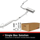 BRExhaust 17-20 Toyota Sienna 3.5L Direct-Fit Replacement Exhaust System - Burkken Auto Parts