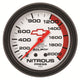 AutoMeter Gauge Nitrous Pressure 2-5/8in. 2000PSI Mechanical Chevy Red Bowtie White - Burkken Auto Parts