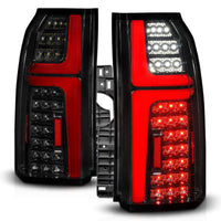 ANZO 15-20 Chevrolet Tahoe Sequential LED Tube Taillights Black - Burkken Auto Parts