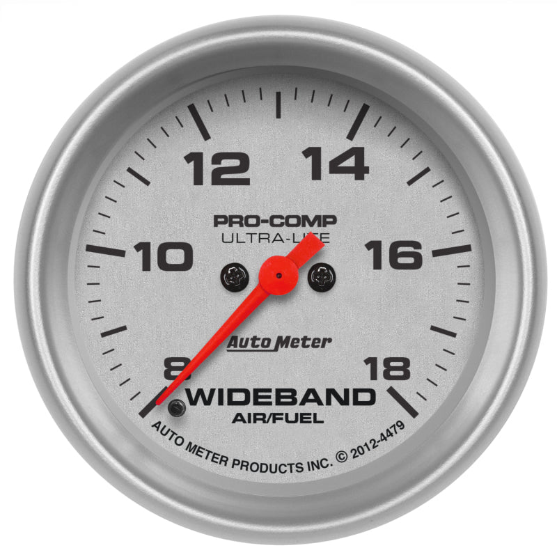 Autometer Ultra-Lite 2-5/8in Wideband Air/Fuel Ratio Analog (8:1-18:1 AFR) - Burkken Auto Parts