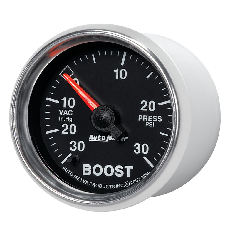 Autometer GS 30inhg-30PSI Digital Vac/Boost Gauge - Burkken Auto Parts