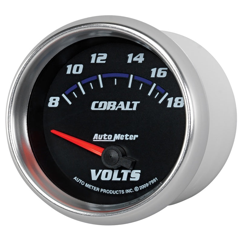 AutoMeter Gauge Voltmeter 2-5/8in. 18V Electric Cobalt - Burkken Auto Parts