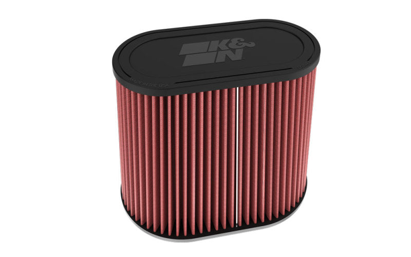 K&N Universal Clamp-On Air Filter 3in Dual Flange 9in x 6in Base 7.5in x 3.688in Top 7.5in Height - Burkken Auto Parts