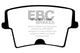 EBC 05-09 Chrysler 300 2.7 Redstuff Rear Brake Pads - Burkken Auto Parts