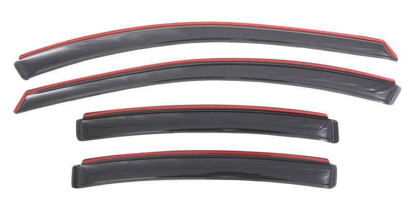 AVS 11-15 Chevy Cruze Ventvisor In-Channel Front & Rear Window Deflectors 4pc - Smoke - Burkken Auto Parts