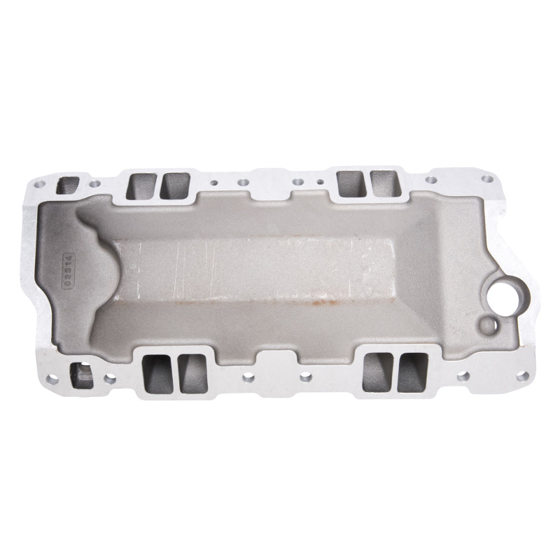 Edelbrock Manifold SBC Performer Air Gap Black - Burkken Auto Parts