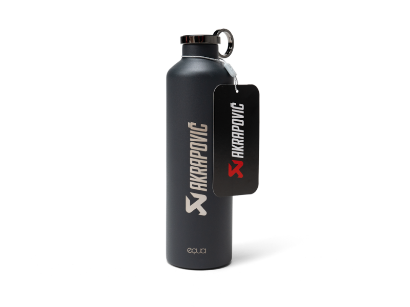 Akrapovic Stainless Steel Thermo Bottle x Equa - Dark Grey - Burkken Auto Parts