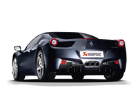 Akrapovic 10-15 Ferrari 458 Italia/458 Spyder Slip-On Line (Titanium) w/ Carbon Tips - Burkken Auto Parts