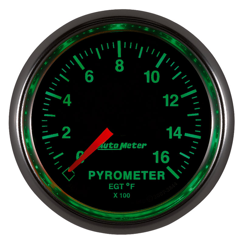 Autometer GS 0-1600 degree F Full Sweep Electronic Pyrometer Gauge - Burkken Auto Parts