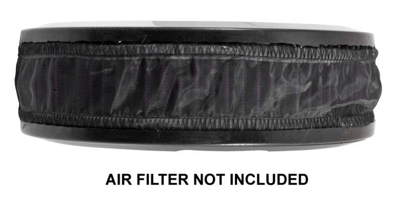 K&N Air Filter Wrap Black Round Height 2.5 in ID 7.5in - Burkken Auto Parts