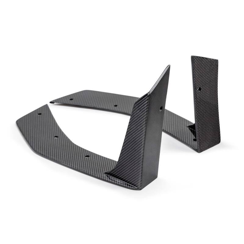 Anderson Composites 2024 Ford Mustang Type-GT5 Carbon Fiber Front Splitter Wickers - Burkken Auto Parts
