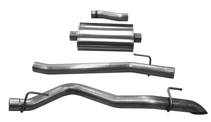 Corsa 2020-2025 Jeep Gladiator JT 3.0in Cat-Back Single Side Exit w/ Turn Down Tip - Burkken Auto Parts
