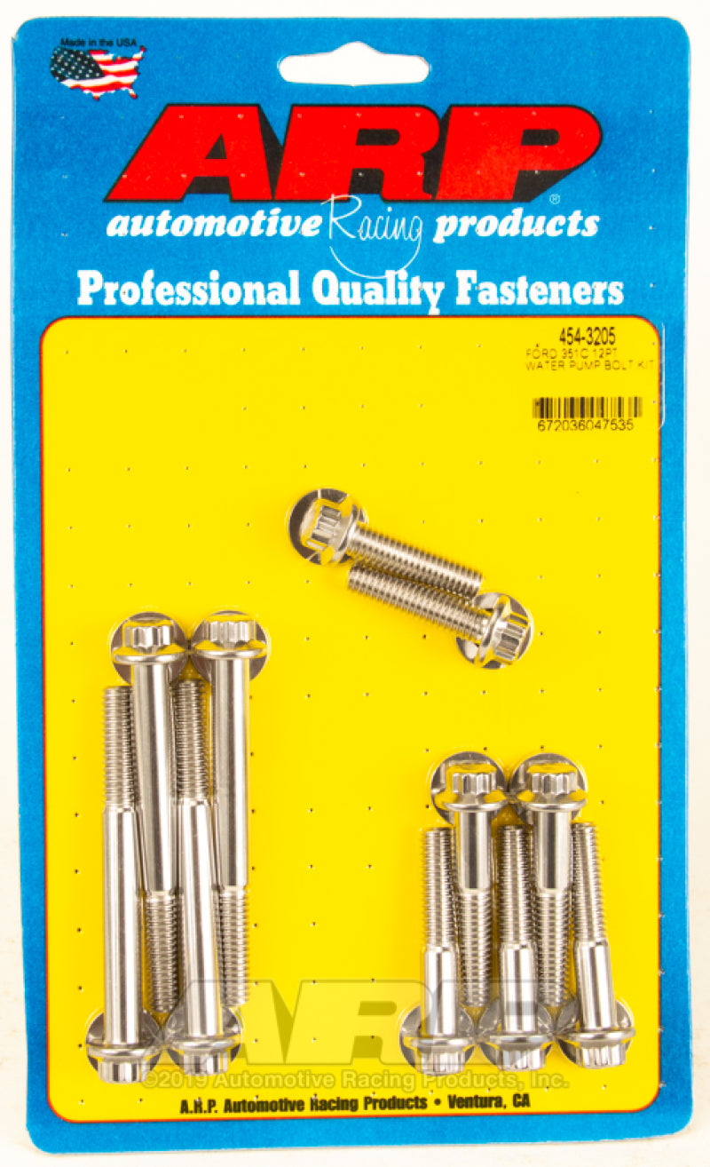 ARP Ford 351C SS 12pt Water Pump Bolt Kit - Burkken Auto Parts