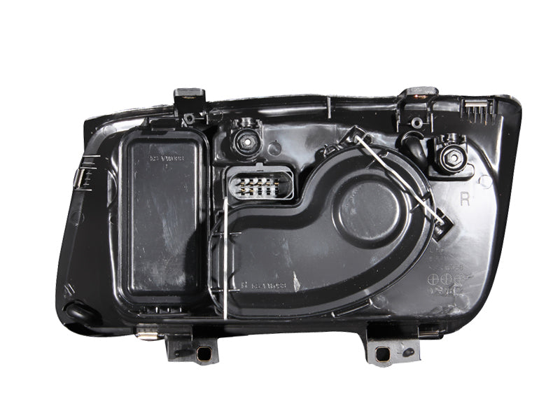ANZO 1999-2005 Volkswagen Jetta Crystal Headlights Black w/o Bulbs - Burkken Auto Parts