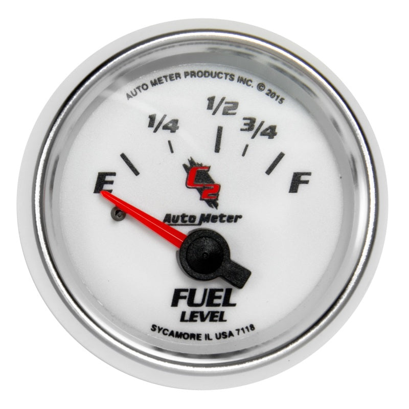 Autometer C2 Gauge Fuel Level 2 1/16in 16e To 158f Elec C2 - Burkken Auto Parts