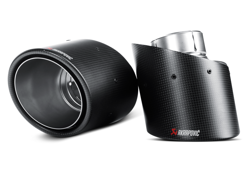 Akrapovic 09-16 Volkswagen Scirocco R Tail Pipe Set (Carbon) - Burkken Auto Parts
