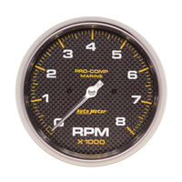 AutoMeter Marine Carbon Fiber 5in In-Dash Tachometer 0-8000 RPM - Burkken Auto Parts