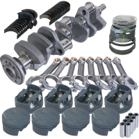 Eagle Chevy 350 3.750in Crank 6.000in I-Beam Rods 11cc Dome 4.030in Pistons Rotating Assembly - Burkken Auto Parts