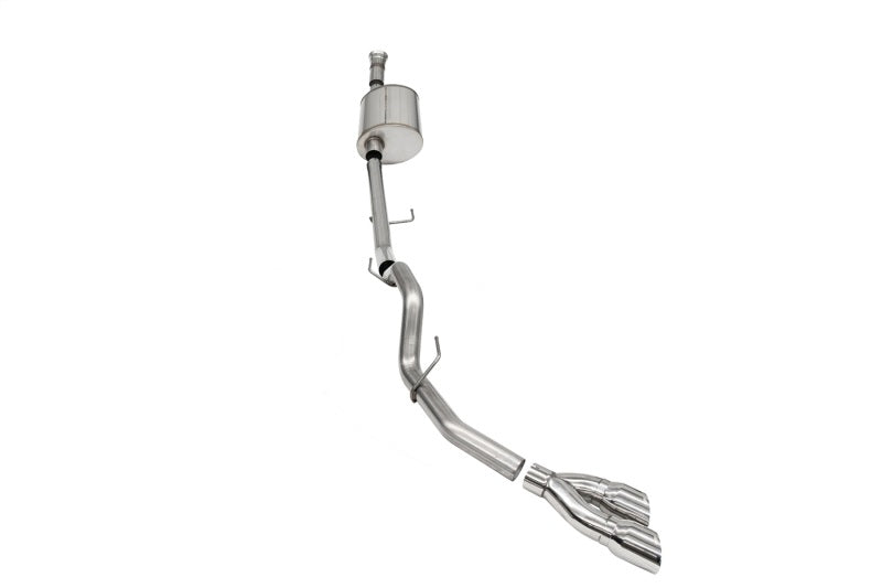 Corsa 2021-2025 Ford F-150 SuperCab/6.5in Bed 5.0L V8 Sport Cat-Back Single Side Exit-Polished - Burkken Auto Parts