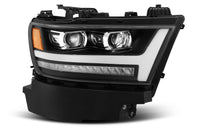 AlphaRex 19-20 Ram 1500HD PRO-Series Proj Headlight Plnk Style Blk w/Activ Light/Seq Signal/Plnk DRL - Burkken Auto Parts