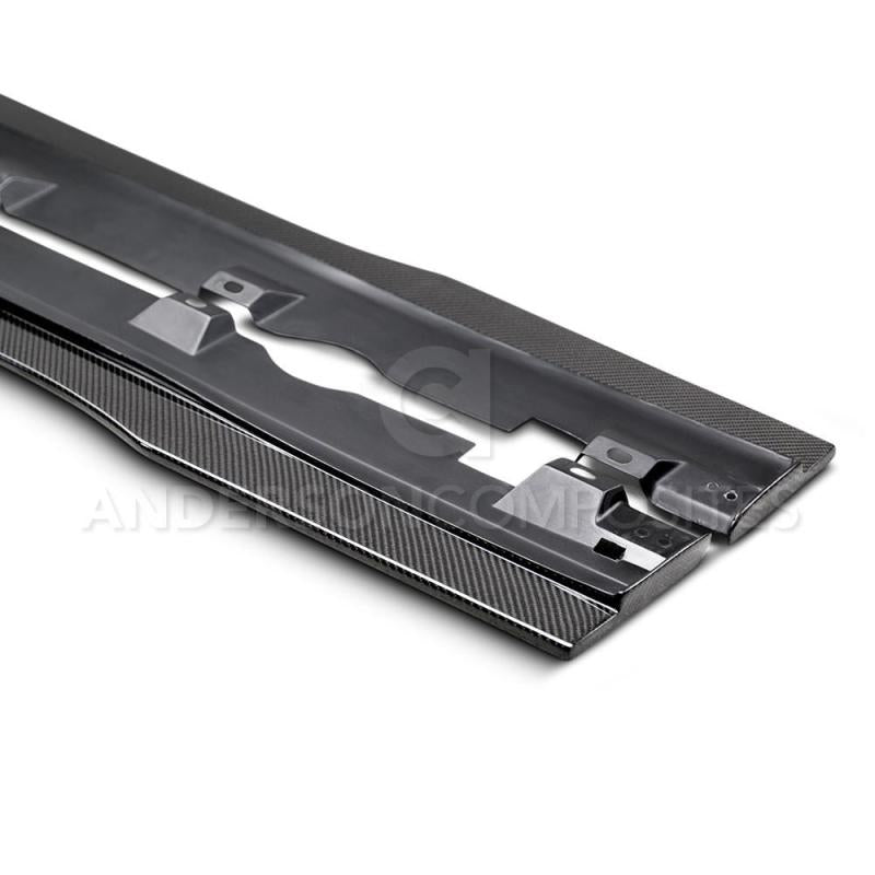 Anderson Composites 16-17 Ford Focus RS Type-AR Rocker Panel Splitter - Burkken Auto Parts