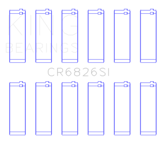 King Engine Bearings Holden 175/190 3.6L (Size +0.50mm) Connecting Rod Bearing Set