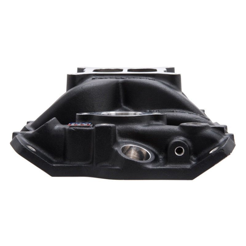 Edelbrock Intake Manifold Perf Eps SBC w/ Oil Fill Tube and Breather Black - Burkken Auto Parts