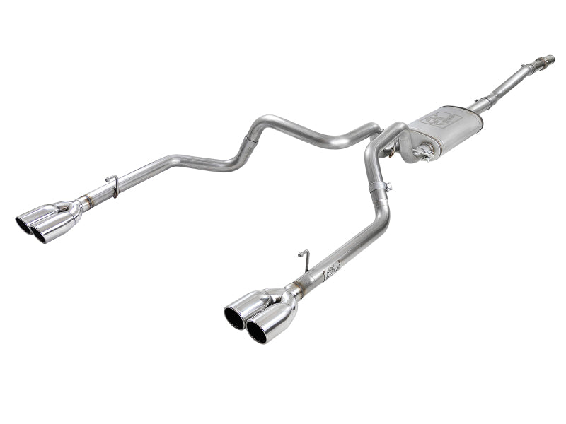 aFe Vulcan Series 3in-2-1/2in 304 SS Cat-Back 2019 GM Silverado 1500 V8-5.3L w/ Polished Tips - Burkken Auto Parts