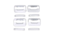 AVS 04-14 Ford F-150 (No Keypad/Passenger Keyhole) Door Handle Covers (4 Door) 8pc Set - Chrome - Burkken Auto Parts