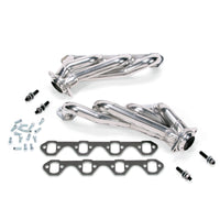 BBK 79-93 Mustang 5.0 Shorty Unequal Length Exhaust Headers - 1-5/8 Silver Ceramic - Burkken Auto Parts
