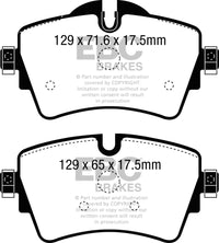 EBC 14+ Mini Hardtop 2.0 Turbo Cooper S Greenstuff Front Brake Pads - Burkken Auto Parts