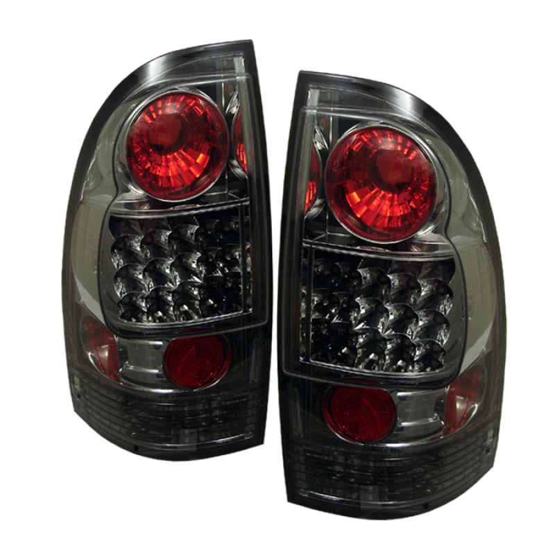 Spyder Toyota Tacoma 05-15 LED Tail Lights Smoke ALT-YD-TT05-LED-SM - Burkken Auto Parts