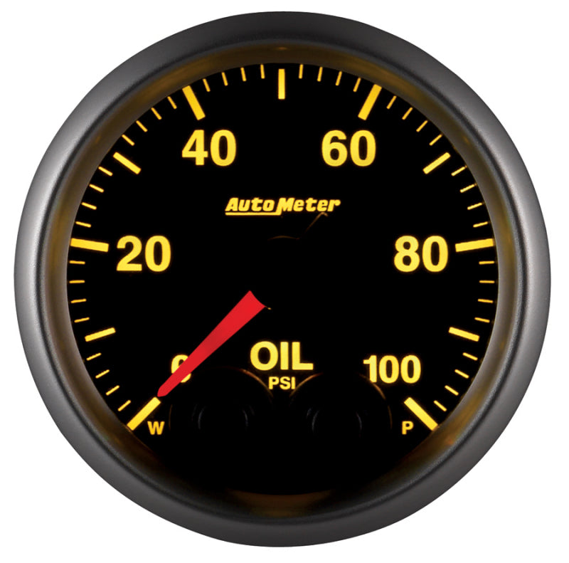 Autometer Elite 52mm Oil Pressure Peak and Warn Gauge w/ Electonic Control - Burkken Auto Parts