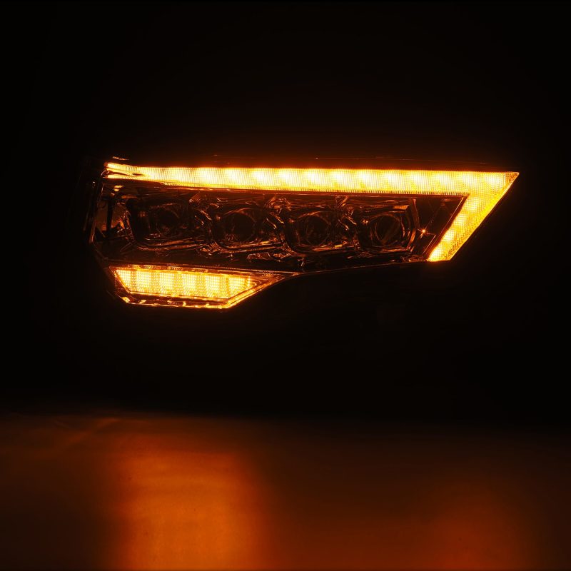 AlphaRex 14-22 Toyota 4Runner NOVA LED Proj Headlights Chrome w/ Activ Light/Seq Signal/DRL - Burkken Auto Parts