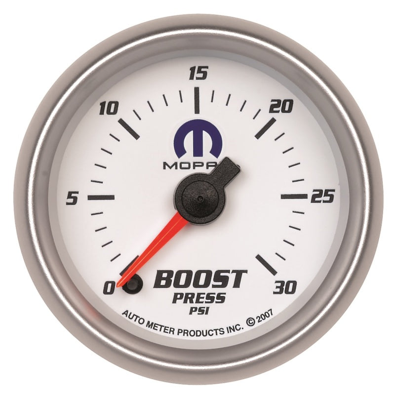 Autometer Mopar 52.4mm FSE 0-30 PSI Boost Gauge - Burkken Auto Parts