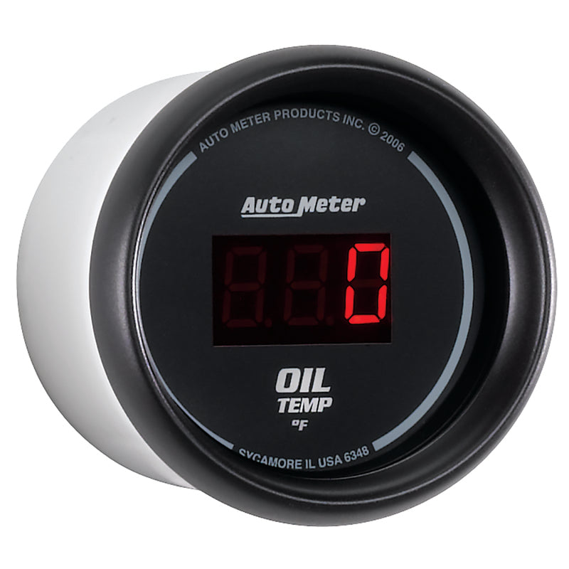 Autometer Black 0-400F Digital Oil Temp Gauge - Burkken Auto Parts