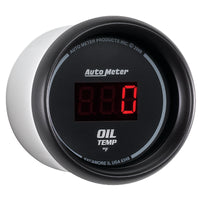 Autometer Black 0-400F Digital Oil Temp Gauge - Burkken Auto Parts