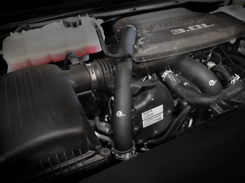 aFe RAM 1500 20-22 V6-3.0L (td) BladeRunner 2-1/2in & 3in Aluminum Hot Charge Pipe Black - Burkken Auto Parts