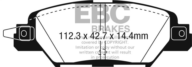 EBC 2016 Mazda CX-5 2.0L Greenstuff Rear Brake Pads - Burkken Auto Parts